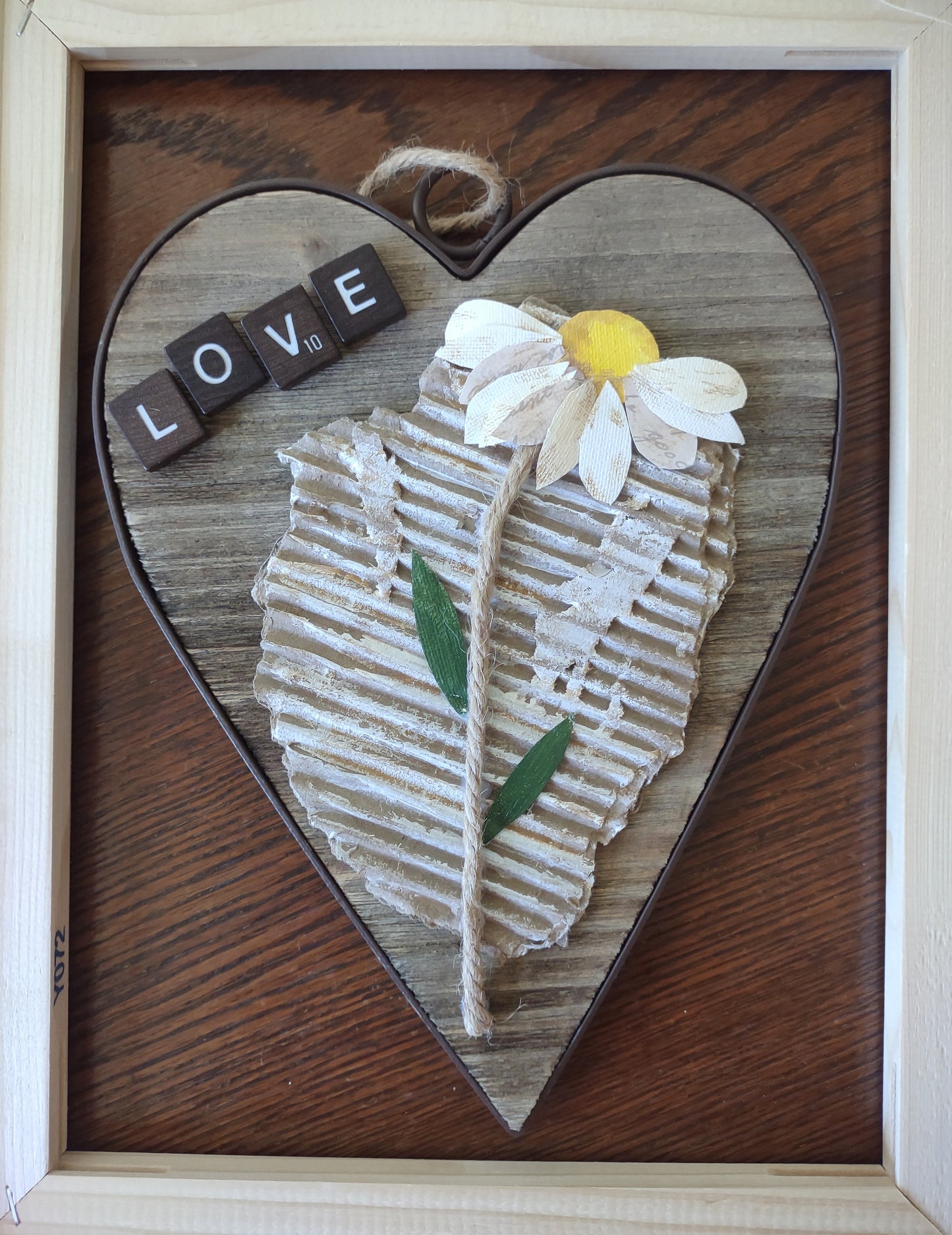 Recycled Heart Wall Hanger