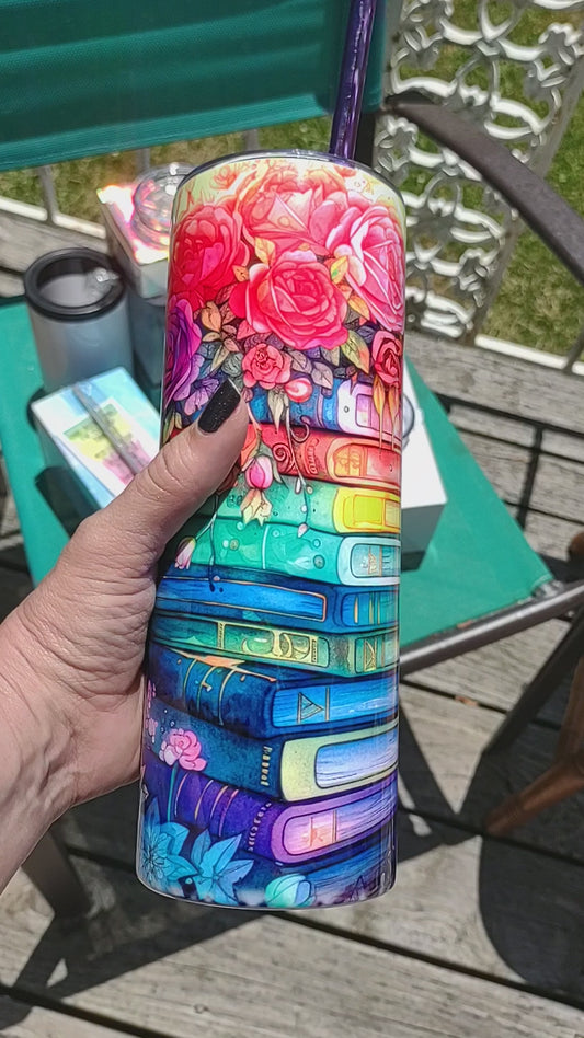 Stack of Books Tumbler