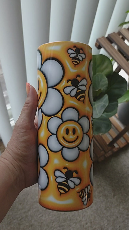 Puffy Bees Tumbler